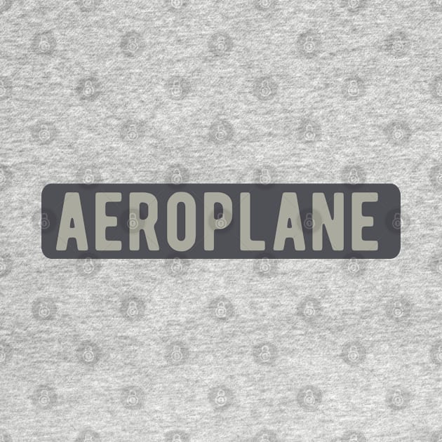 Aeroplane Badge by ShirtyLife